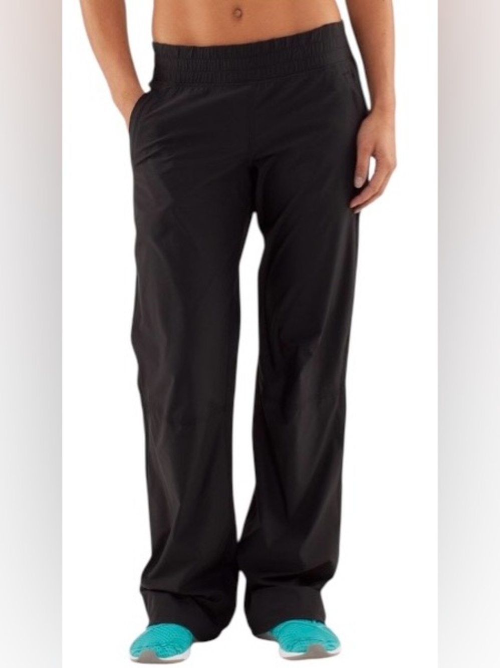 Women’s 8 Lululemon Run Dog Runner Pant Pants Black Lined Stretch